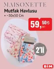 MAİSONETTE MUTFAK HAVLUSU 2'Lİ MAİSONETTE MUTFAK HAVLUSU 2'Lİ